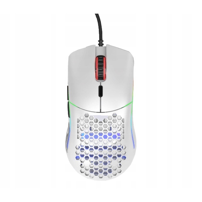 Outlet Myszka Przewodowa Glorious Model O z podświetleniem RGB Matowa Biała