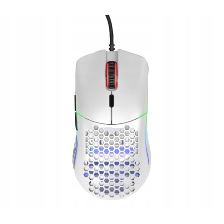 Outlet Myszka Przewodowa Glorious Model O z podświetleniem RGB Matowa Biała