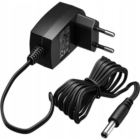 Outlet Zasilacz 5V 1A 5W DC 5,5x2,1 mm sieciowy impulsowy kabel 1,8m czarny