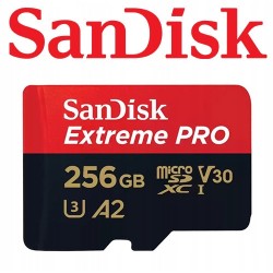 Outlet Karta pamięci Sandisk 256GB microSDXC Extreme PRO 200MB/s A2 C10 V30