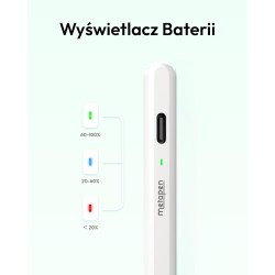 USZKODZONY METAPEN Air8 RYSIK iPad 11 12.9 6/5/4 Air 11/13/4/ 5 20h biały