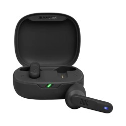 Outlet Słuchawki bezprzewodowe douszne JBL Wave Flex czarne Bluetooth OPIS