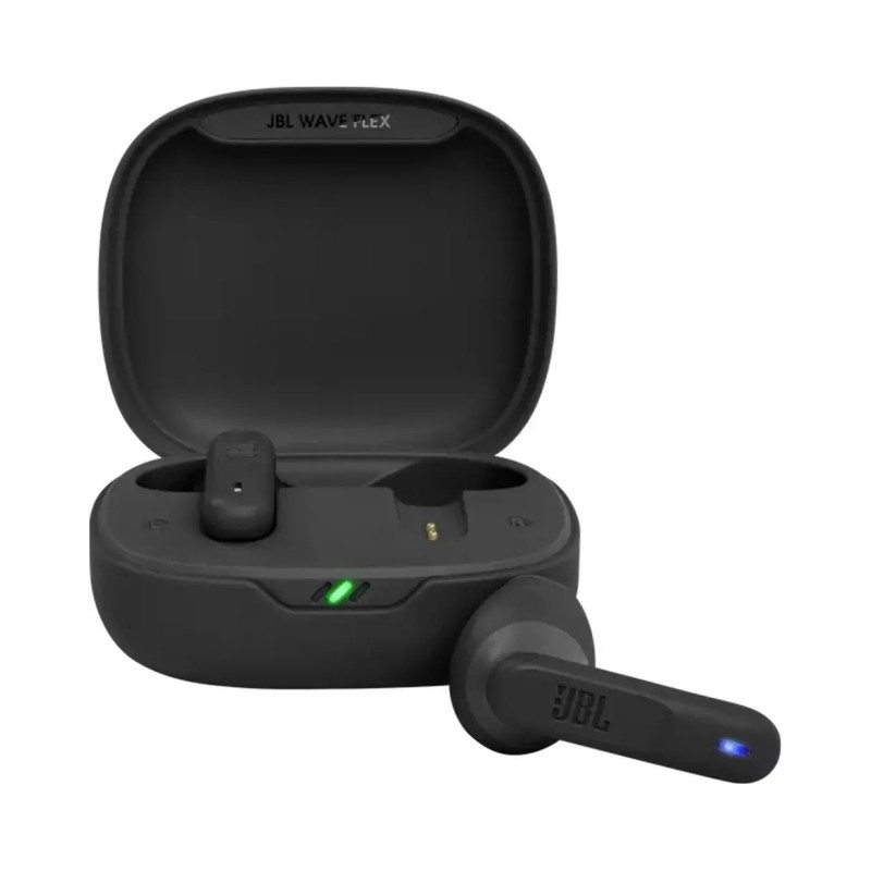 Outlet Słuchawki bezprzewodowe douszne JBL Wave Flex czarne Bluetooth OPIS
