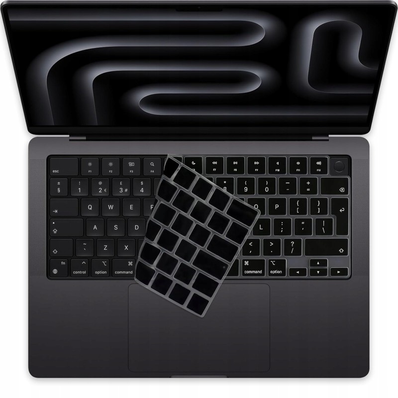 Outlet Osłona klawiatury MacBook 14/16" Pro/Max M1/M2/M3/M4 QWERTY Czarna