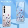 Outlet Etui Samsung Galaxy S23 Ultra 5G TPU Przeźroczyste z Kwiatami