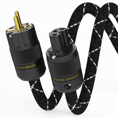 Outlet Kabel zasilający HiFi Monosaudio P078 1.5m miedź OFC ekranowany C15