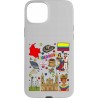 Outlet Etui do iPhone'a 15+ z motywami kultury Kolumbii - Białe