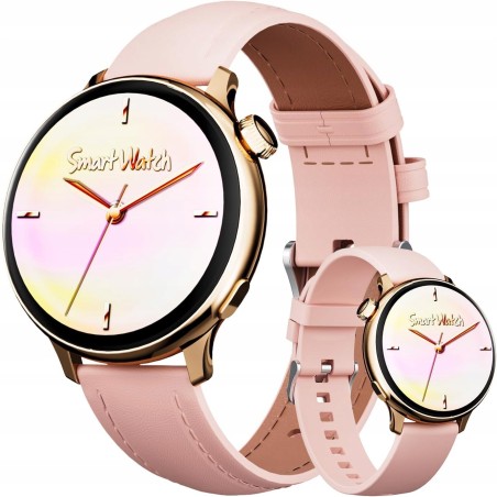 Outlet OKYUK Y13 smartwatch damski złoty Bluetooth rozmowy TFT 1.27 cala