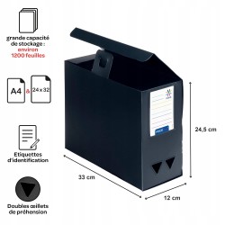 Outlet Pojemnik na dokumenty Viquel Maxi Doc 12 cm czarny