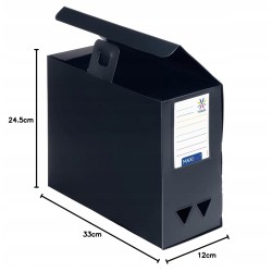 Outlet Pojemnik na dokumenty Viquel Maxi Doc 12 cm czarny