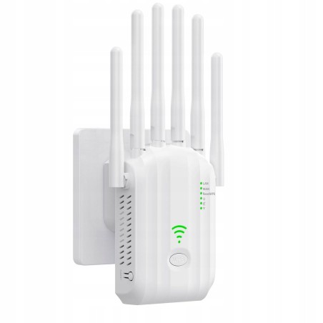 Outlet Guhuashi WHITE01 wzmacniacz Wi-Fi 1200 Mb/s Dual Band 6 anten LAN