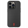 Outlet Mumbi etui ochronne do iPhone 14 Pro czarne z czerwonymi paskami