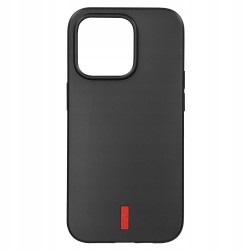 Outlet Mumbi etui ochronne do iPhone 14 Pro czarne z czerwonymi paskami
