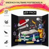Outlet Tablica Prezentacyjna Potrójna HAUTOCO 66x40 cm, 4 sztuki, czarna