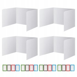 Outlet Tablica Prezentacyjna Potrójna HAUTOCO 66x40 cm, 4 sztuki, czarna