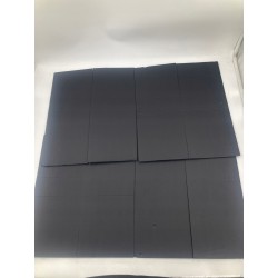 Outlet Tablica Prezentacyjna Potrójna HAUTOCO 66x40 cm, 4 sztuki, czarna