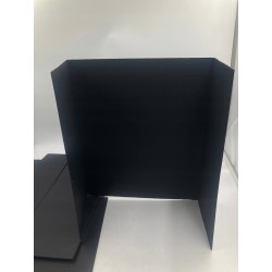 Outlet Tablica Prezentacyjna Potrójna HAUTOCO 66x40 cm, 4 sztuki, czarna