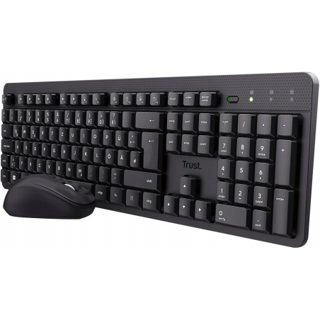 Outlet Outlet Trust YmoII Silent Keyboard Mouse Set Bezprzewodowy niemiecki
