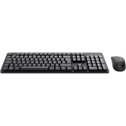 Outlet Outlet Trust YmoII Silent Keyboard Mouse Set Bezprzewodowy niemiecki