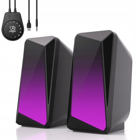 Outlet Głośniki komputerowe SOULION C30 2.0 USB Bluetooth RGB LED 3,5 mm