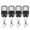 Outlet Pilot Uniwersalny do Bramy Garażu 433.92MHz 4-Kanałowy 4 szt. Czarne
