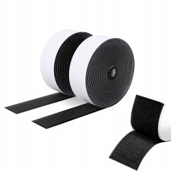 Outlet Taśma Rzep Samoprzylepna Dwustronna SUTOUG 3cm x 3m Czarna 2szt