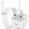 Outlet KINPEE ładowarka iPhone 20W USB-C z kablem Lightning 3m wtyczka UK