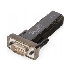 Outlet Konwerter Adapter DIGITUS DA-70167 USB 2.0 do RS232 (DB9) Czarny