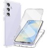 Outlet Etui silikonowe przezroczyste z ochroną ekranu do Samsung Galaxy S25