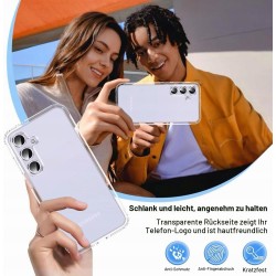 Outlet Etui silikonowe przezroczyste z ochroną ekranu do Samsung Galaxy S25