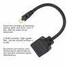 Outlet Adapter Ethernet RJ45 Rozdzielacz CAT 7 do 2x RJ45 Czarny
