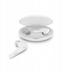 USZKODZONY Słuchawki bezprzewodowe dokanałowe Belkin Soundform Nano Biały