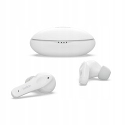 USZKODZONY Słuchawki bezprzewodowe dokanałowe Belkin Soundform Nano Biały