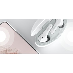 USZKODZONY Słuchawki bezprzewodowe dokanałowe Belkin Soundform Nano Biały