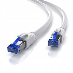 Outlet CSL CAT 8.1 Kabel Sieciowy 40 Gbits LAN High Speed 15m Biały