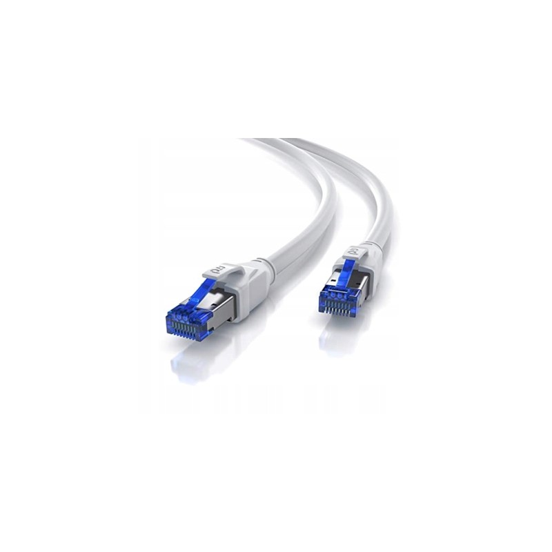 Outlet CSL CAT 8.1 Kabel Sieciowy 40 Gbits LAN High Speed 15m Biały