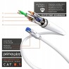 Outlet CSL CAT 8.1 Kabel Sieciowy 40 Gbits LAN High Speed 15m Biały
