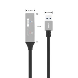 Outlet PremiumCord USB 3.2 Repeater Przedłużacz M-F 5Gbps Aluminium Czarny