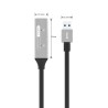 Outlet PremiumCord USB 3.2 Repeater Przedłużacz M-F 5Gbps Aluminium Czarny