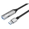 Outlet PremiumCord USB 3.2 Repeater Przedłużacz M-F 5Gbps Aluminium Czarny