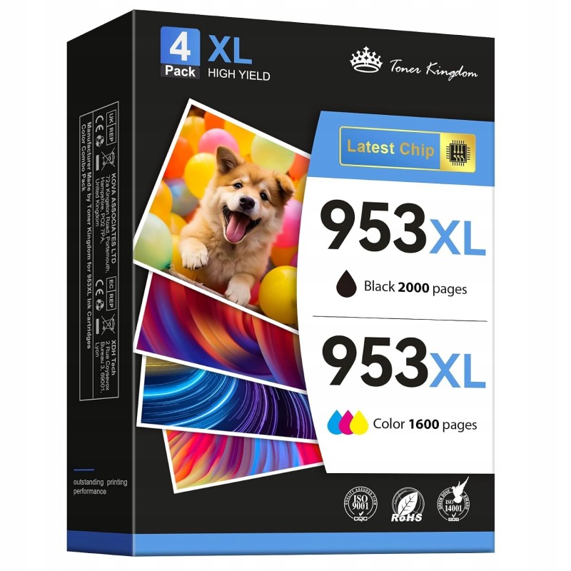 Outlet Toner 953XL do HP OfficeJet Pro 7740/7720/8720/8710, 4 szt.