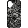 Outlet B3032 Etui do iPhone 16 Wytrzymałe Koronka Vintage Czarno-Białe