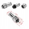 Outlet Złącze lotnicze GX12 3-pinowe 5A 12mm z gumową nasadką ochronną