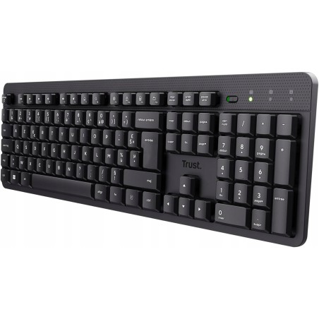 Outlet Klawiatura Bezprzewodowa Trust ODY II USB 2.4GHz Cicha AZERTY Czarna
