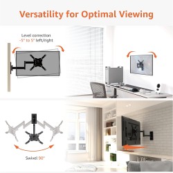 Outlet Uchwyt do telewizora Amazon Basics 12"-40" VESA 200x200 Czarny