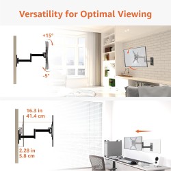 Outlet Uchwyt do telewizora Amazon Basics 12"-40" VESA 200x200 Czarny