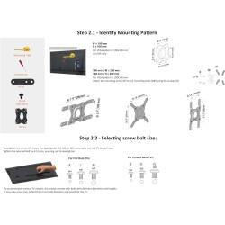 Outlet Uchwyt do telewizora Amazon Basics 12"-40" VESA 200x200 Czarny