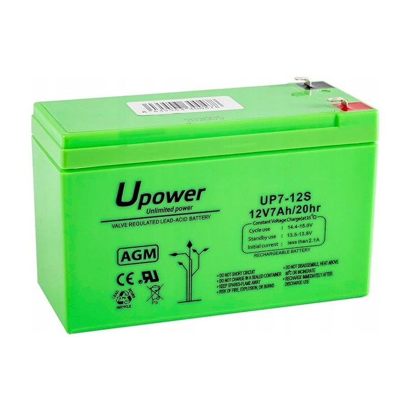 Outlet V1350 AGM akumulator ołowiowy 7 Ah 12 V 1,9kg zielony