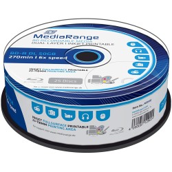 Outlet Płyta Blu-ray MediaRange BD-R DL 50 GB/260min 6x 20 szt.