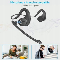 Outlet Słuchawki Bezprzewodowe iDIGMALL Open Ear BT 5.4 z mikrofonem Czarne